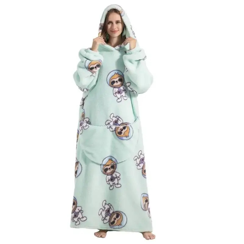Hoodie-Decke mit Kapuze lang – Oversized Kuscheldecke – Produktansicht 13