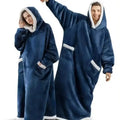 Hoodie-Decke mit Kapuze lang – Kuscheldecke zum Anziehen – Produktansicht 1