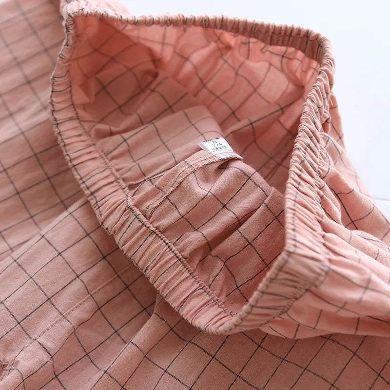 Paar Schlafanzug kurz kariert – Pyjama Partnerlook Sommer – Produktansicht 21