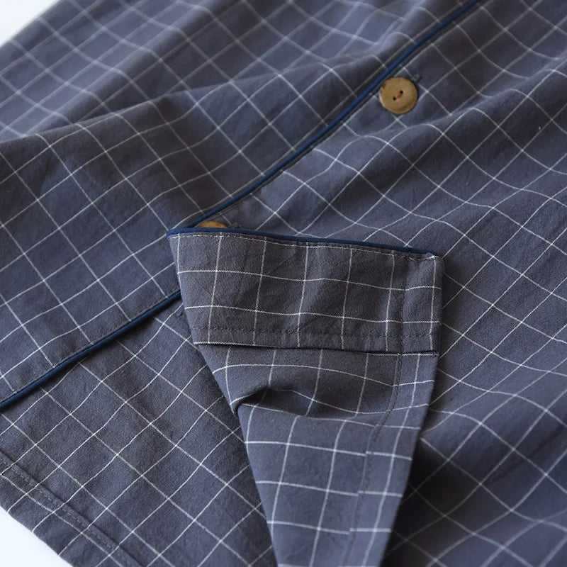 Paar Schlafanzug kurz kariert – Pyjama Partnerlook Sommer – Produktansicht 32