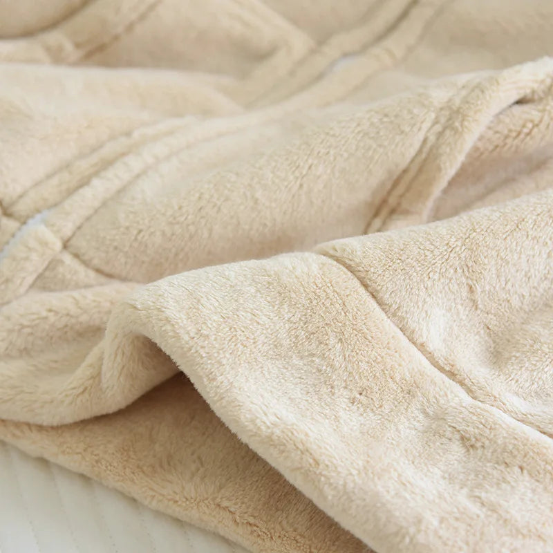 Paar Flanell Schlafanzug mit Kapuze – warmer Pyjama Winter – Produktansicht 20