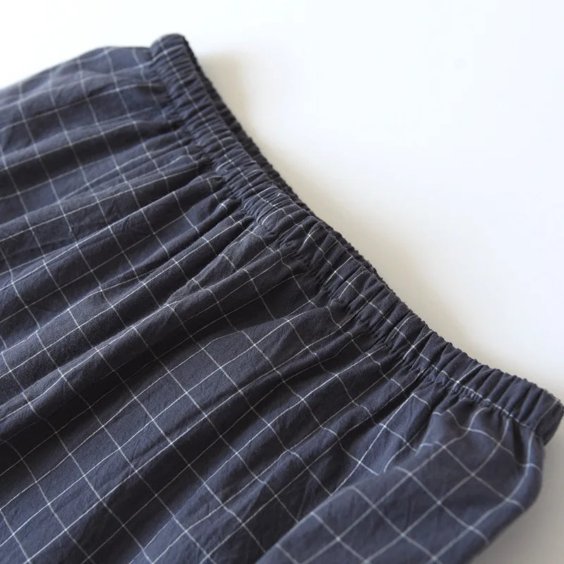 Paar Schlafanzug kurz kariert – Pyjama Partnerlook Sommer – Produktansicht 33