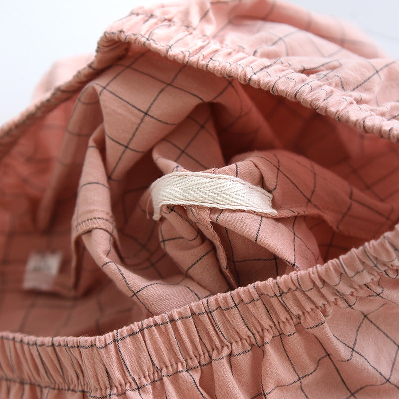 Paar Schlafanzug kurz kariert – Pyjama Partnerlook Sommer – Produktansicht 22