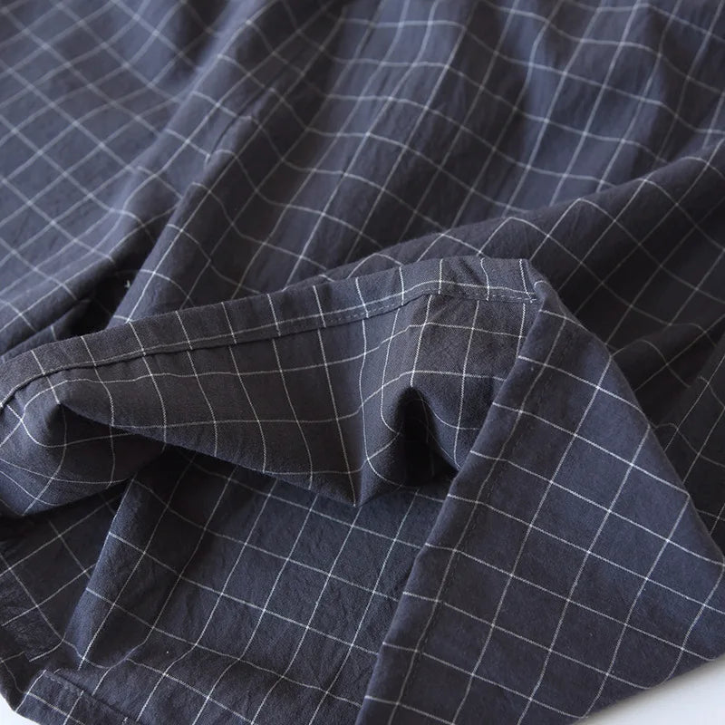 Paar Schlafanzug kurz kariert – Pyjama Partnerlook Sommer – Produktansicht 36