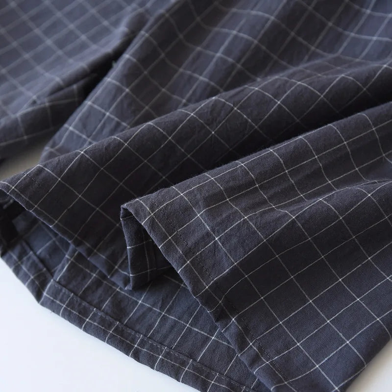 Paar Schlafanzug kurz kariert – Pyjama Partnerlook Sommer – Produktansicht 35