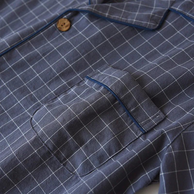 Paar Schlafanzug kurz kariert – Pyjama Partnerlook Sommer – Produktansicht 31