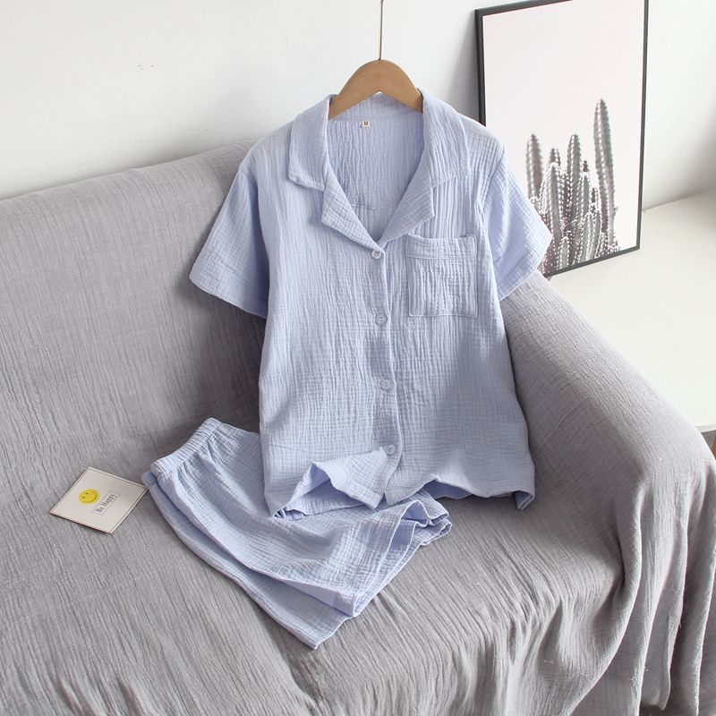Damen Schlafanzug kurz Baumwolle – Pyjama Set Sommer – Produktansicht 35