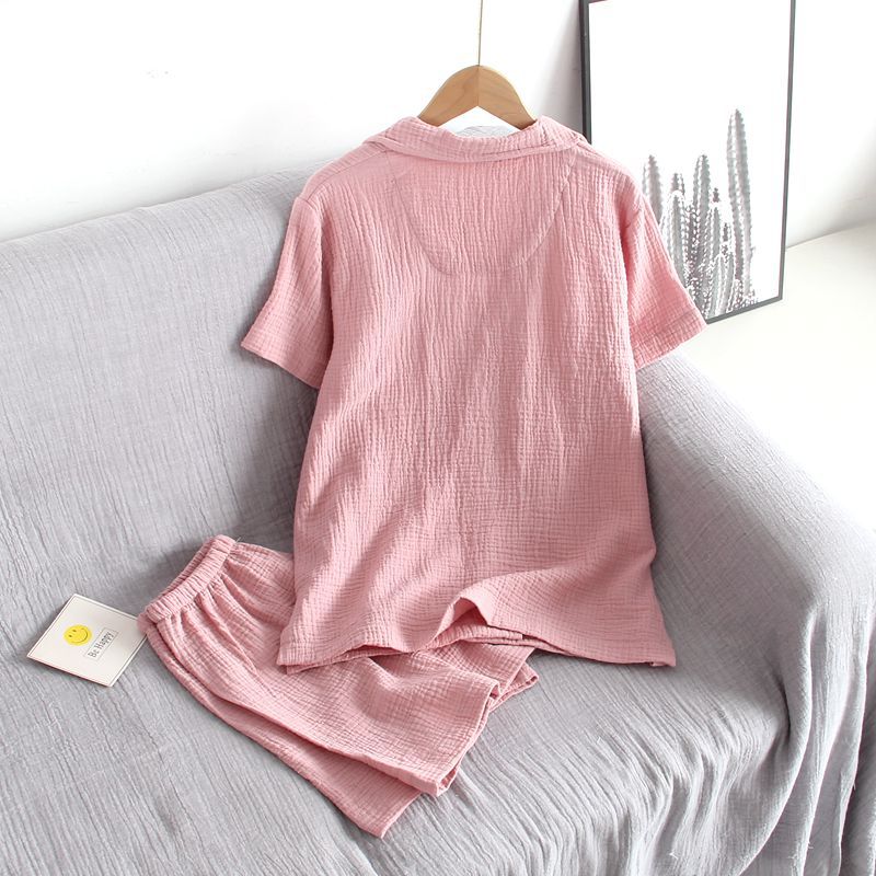 Damen Schlafanzug kurz Baumwolle – Pyjama Set Sommer – Produktansicht 31