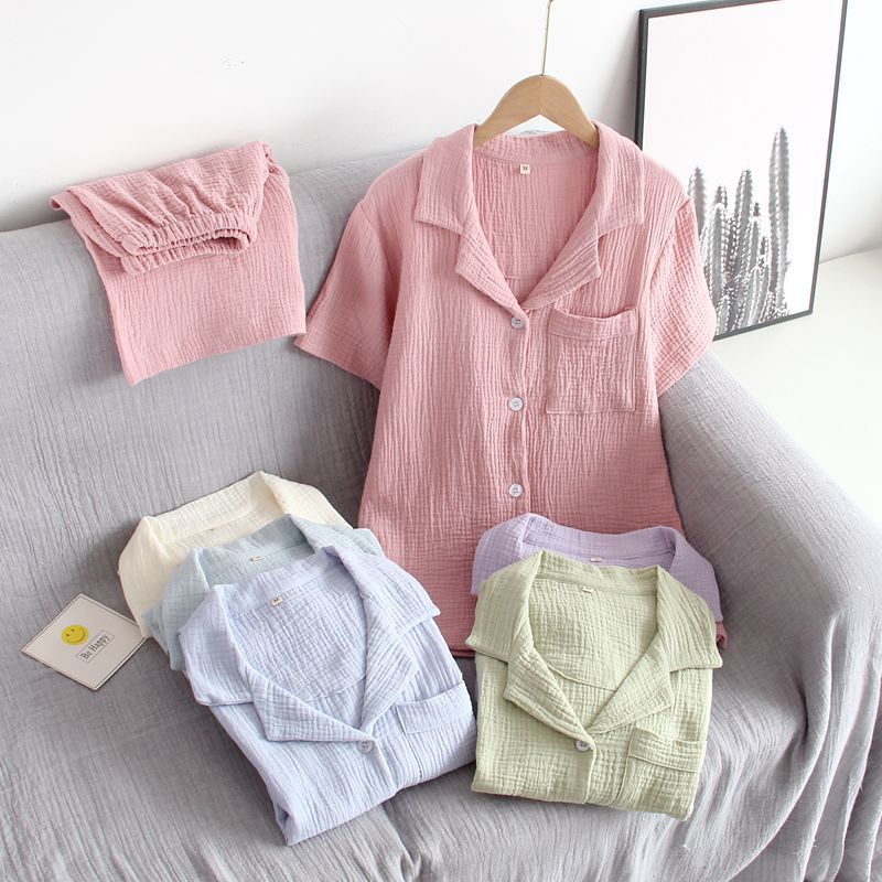 Damen Schlafanzug kurz Baumwolle – Pyjama Set Sommer – Produktansicht 30