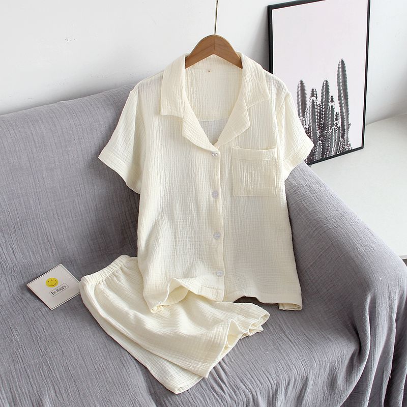 Damen Schlafanzug kurz Baumwolle – Pyjama Set Sommer – Produktansicht 37