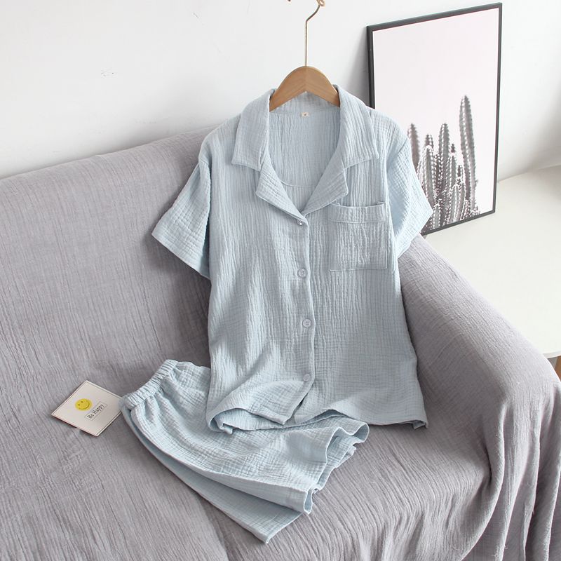 Damen Schlafanzug kurz Baumwolle – Pyjama Set Sommer – Produktansicht 34