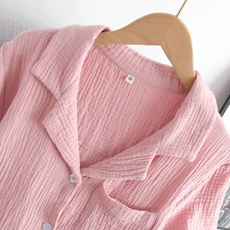 Damen Schlafanzug kurz Baumwolle – Pyjama Set Sommer – Produktansicht 38