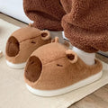 Capybara Hausschuhe Plüsch – kuschelige Pantoffeln Damen – Produktansicht 1