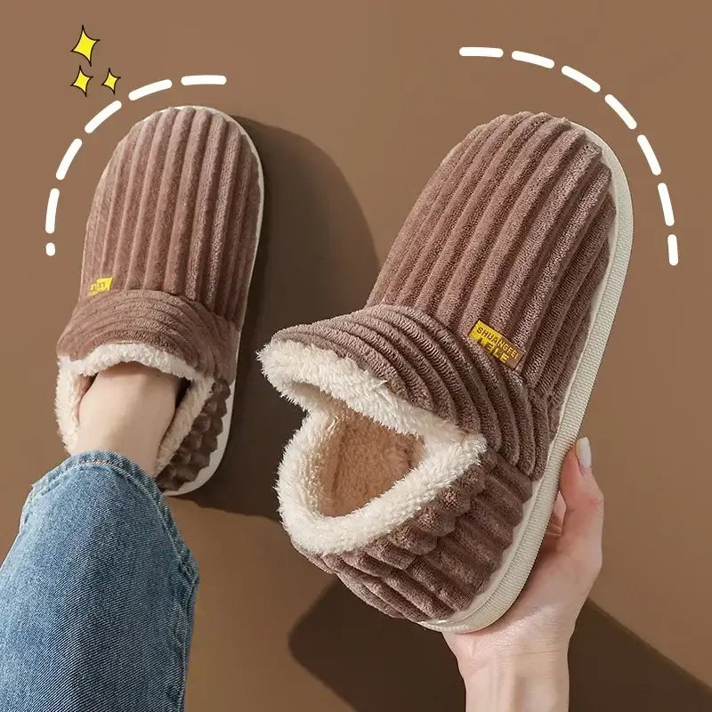 Damen Hausschuhe Plüsch Larissa – kuschelige Pantoffeln – Produktansicht 1