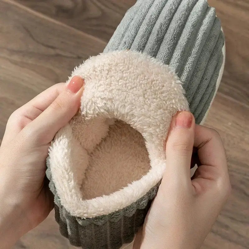 Damen Hausschuhe Plüsch Larissa – kuschelige Pantoffeln – Produktansicht 5