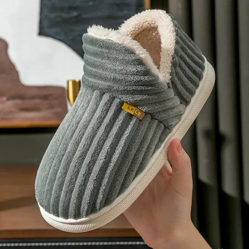 Damen Hausschuhe Plüsch Larissa – kuschelige Pantoffeln – Produktansicht 7