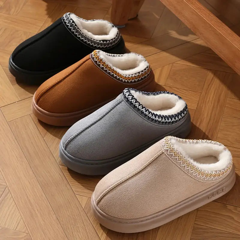 Damen Hausschuhe Plüsch Laura – kuschelige Pantoffeln – Produktansicht 6