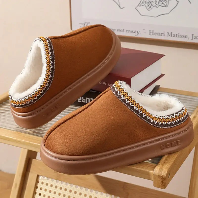 Damen Hausschuhe Plüsch Laura – kuschelige Pantoffeln – Produktansicht 7