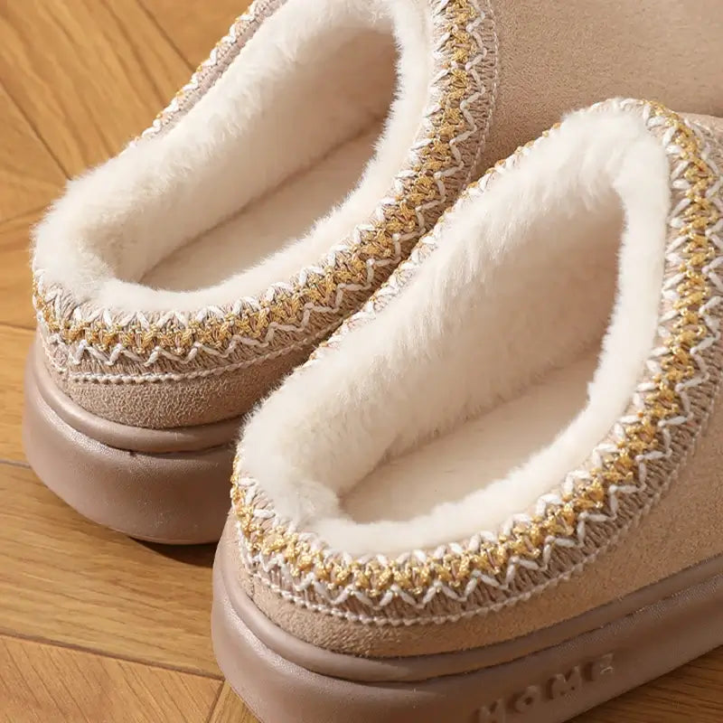 Damen Hausschuhe Plüsch Laura – kuschelige Pantoffeln – Produktansicht 8