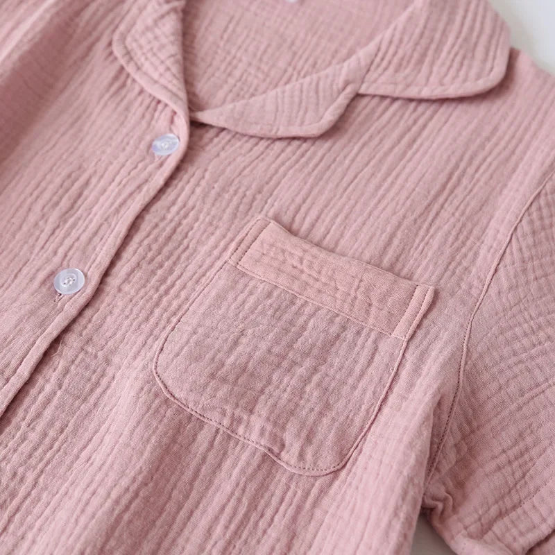 Damen Schlafanzug kurz Baumwolle – Pyjama Set Sommer – Produktansicht 3