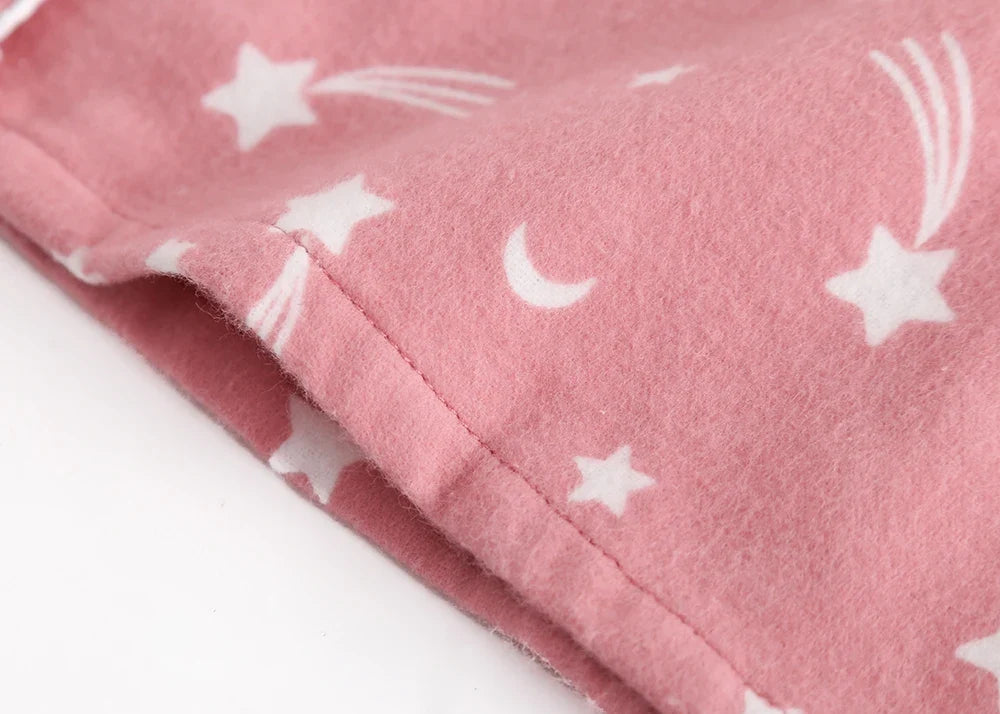 Damen Flanell Schlafanzug lang – warmer Pyjama Winter – Produktansicht 21