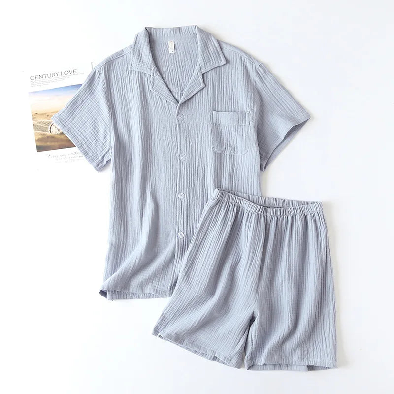 Damen Schlafanzug kurz Baumwolle – Pyjama Set Sommer – Produktansicht 14