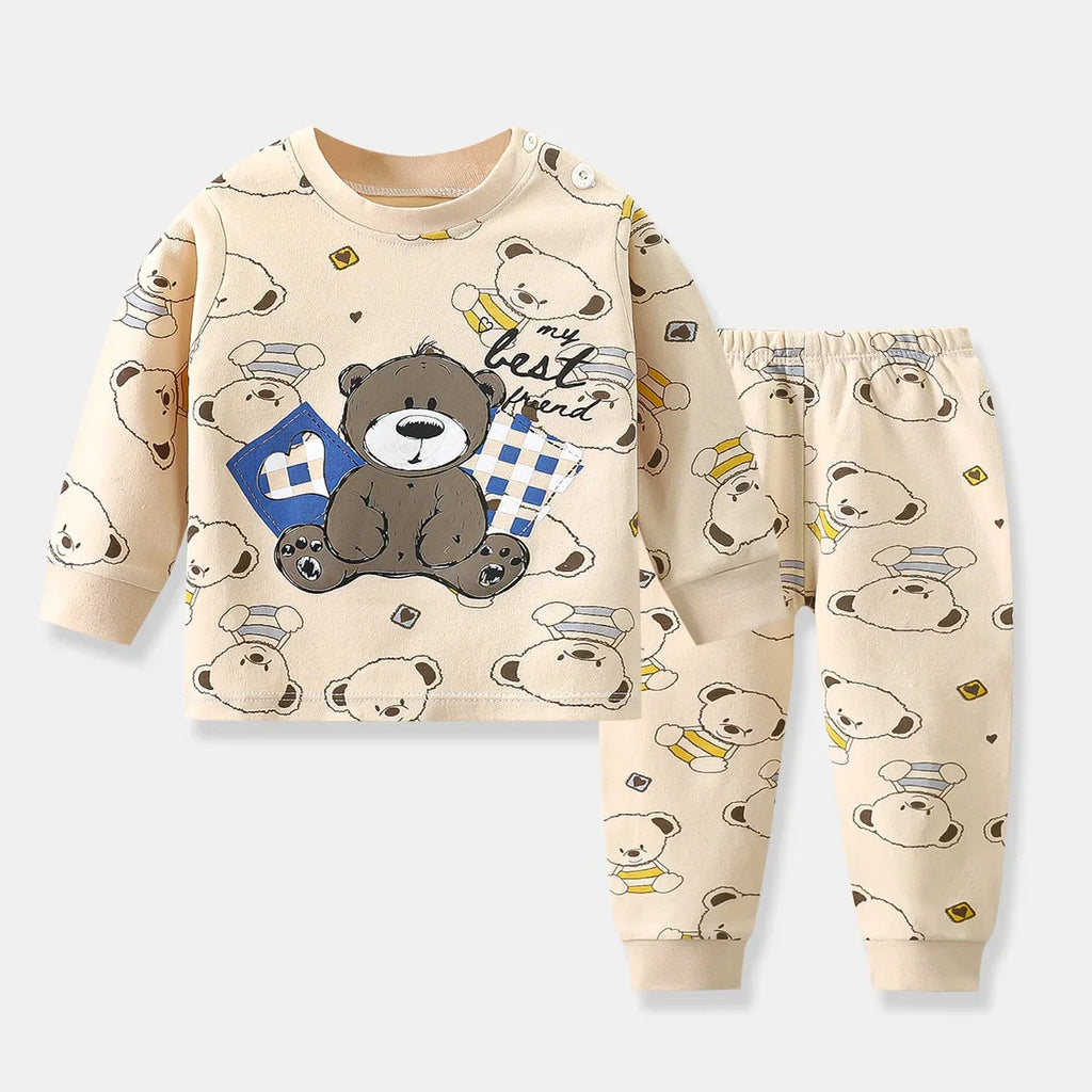 Baby Schlafanzug Baumwolle – Pyjama Set für Babys – Produktansicht 1