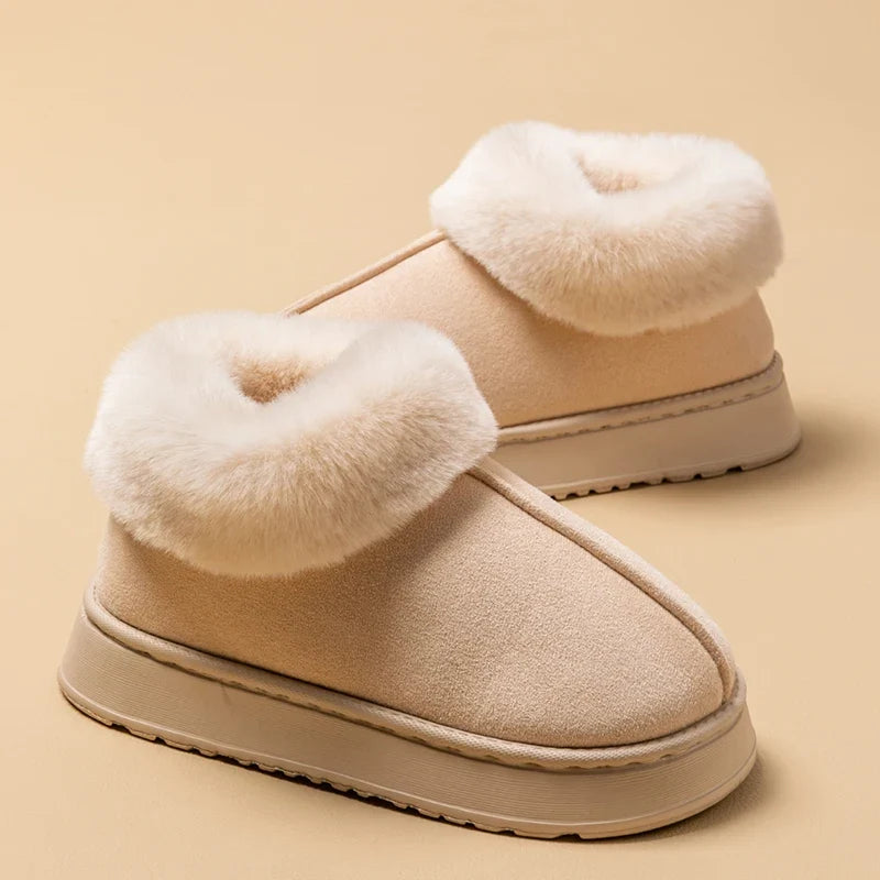 Herren Hausschuh-Stiefel Plüsch – warme Pantoffeln Winter – Produktansicht 2