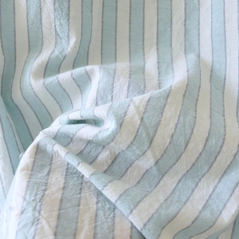 Damen Schlafanzug lang gestreift Baumwolle – Pyjama Set – Produktansicht 27