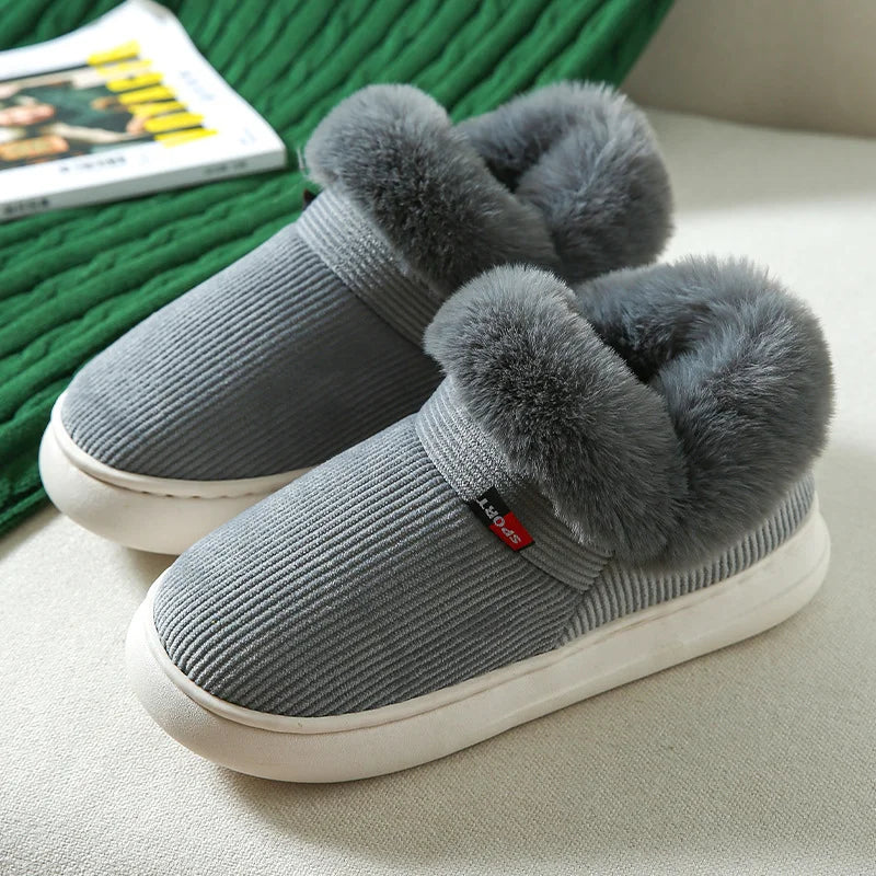 Winter Hausschuhe Damen Plüsch – warme Pantoffeln Bruna – Produktansicht 6