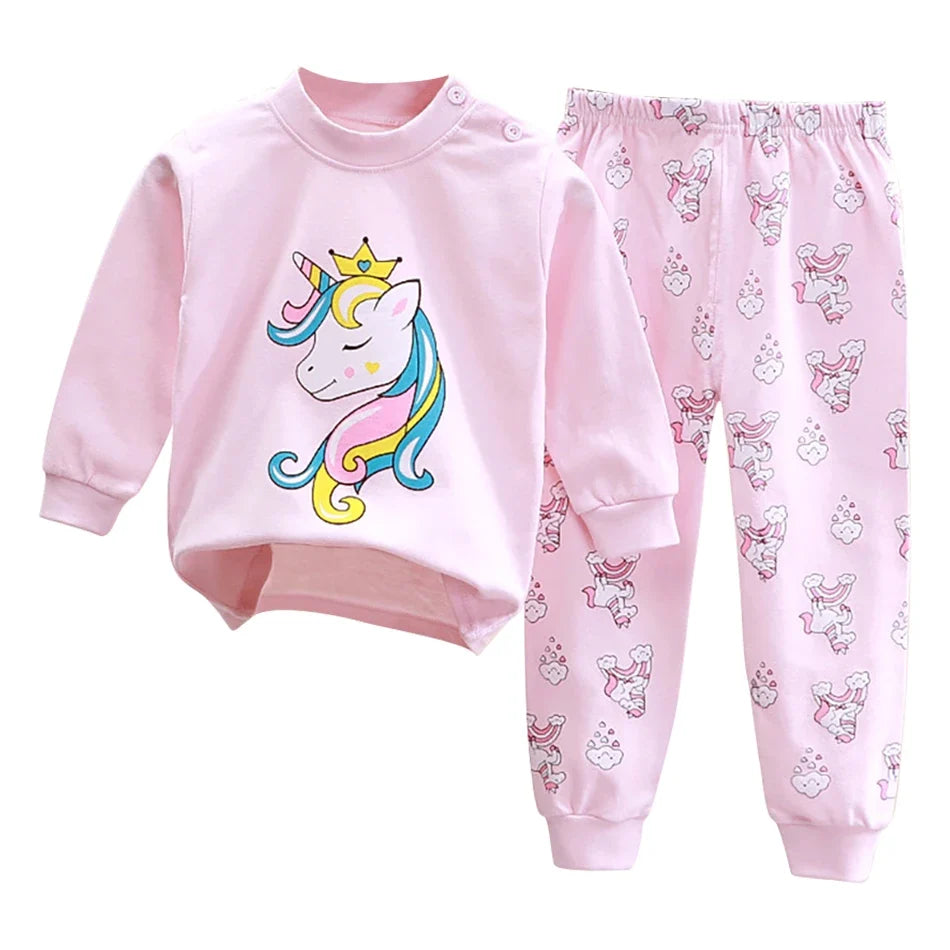 Kinder Schlafanzug Einhorn Tiermotiv – Pyjama Set – Produktansicht 26