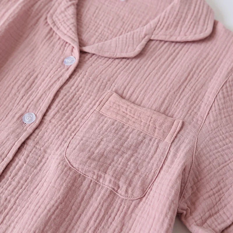 Damen Schlafanzug kurz Baumwolle – Pyjama Set Sommer – Produktansicht 19