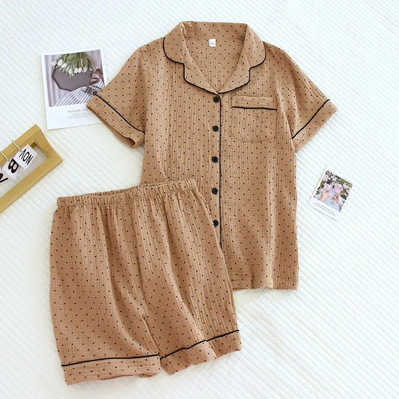 Damen Schlafanzug kurz Baumwolle Herz – Pyjama Sommer – Produktansicht 9