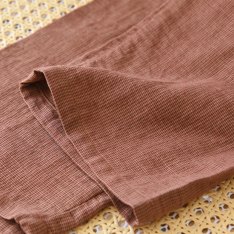 Herren Schlafanzug lang Baumwolle – Pyjama Set locker – Produktansicht 17