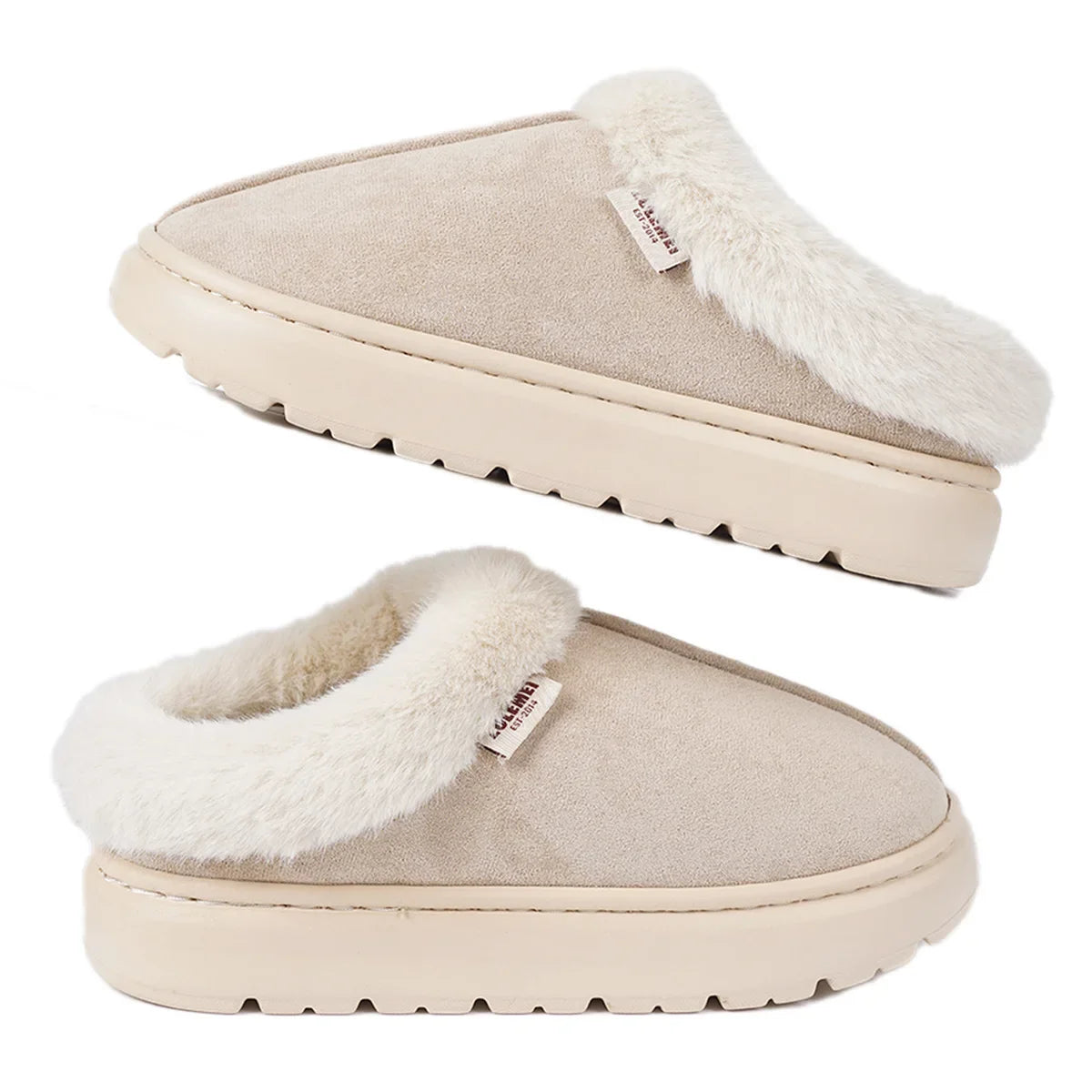 Winter Hausschuhe Damen Plüsch – warme Pantoffeln Bruna – Produktansicht 1
