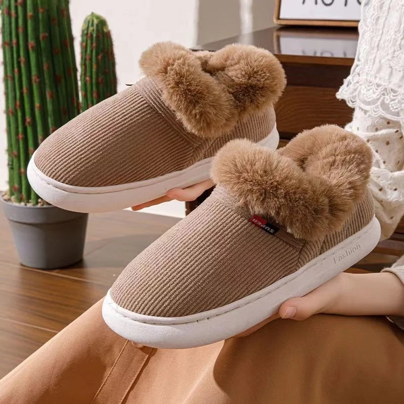 Winter Hausschuhe Damen Plüsch – warme Pantoffeln Bruna – Produktansicht 10