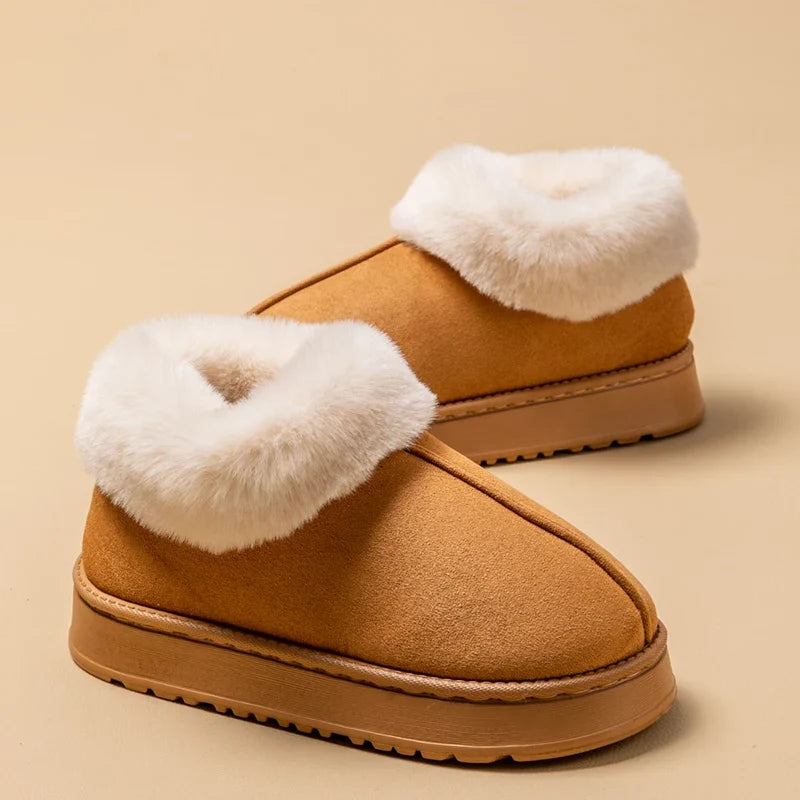 Herren Hausschuh-Stiefel Plüsch – warme Pantoffeln Winter – Produktansicht 1