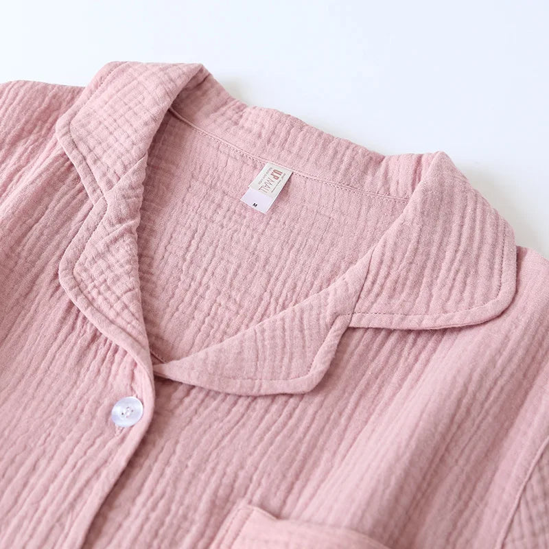 Damen Schlafanzug kurz Baumwolle – Pyjama Set Sommer – Produktansicht 16