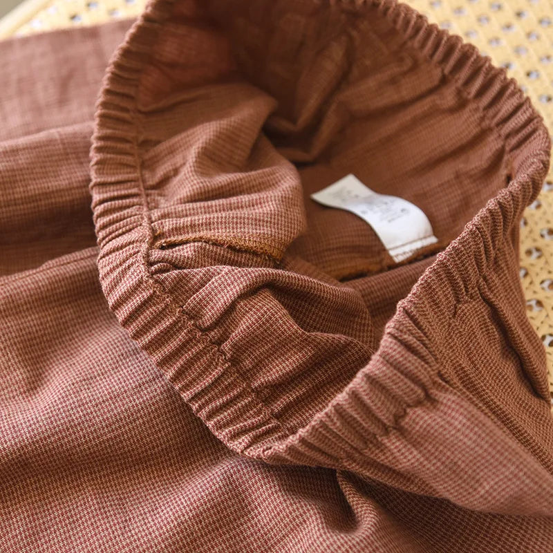 Herren Schlafanzug lang Baumwolle – Pyjama Set locker – Produktansicht 20