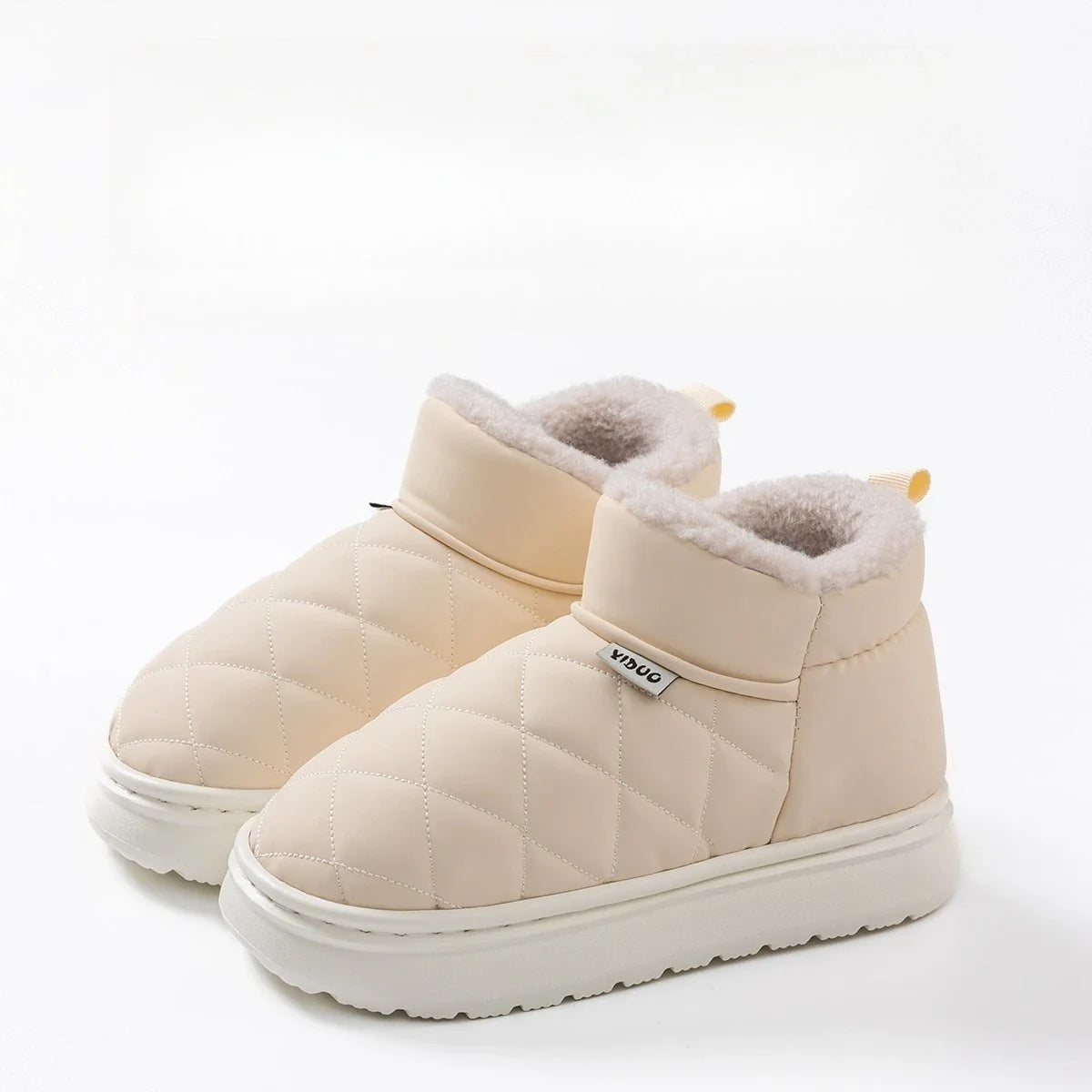 Damen Hausschuh-Stiefel gefüttert Winter – warme Boots – Produktansicht 4