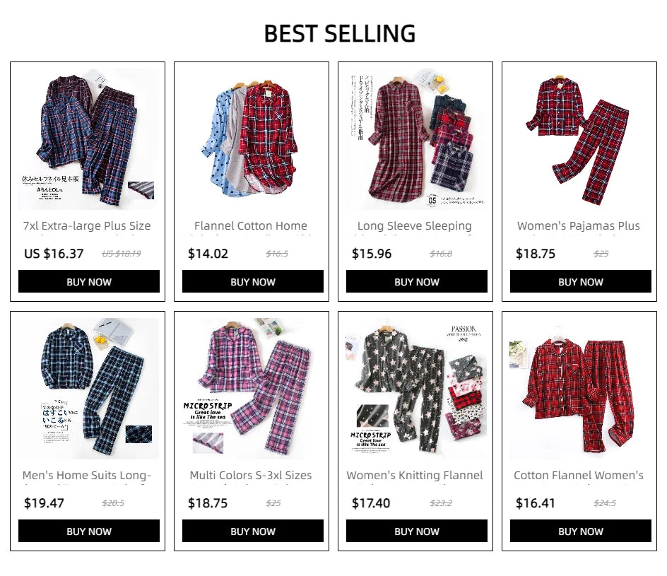 Herren Flanell Schlafanzug lang kariert – warmer Pyjama – Produktansicht 4