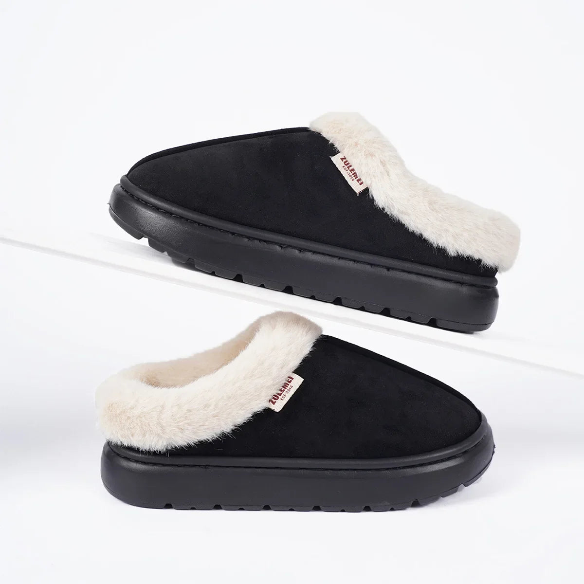 Winter Hausschuhe Damen Plüsch – warme Pantoffeln Bruna – Produktansicht 8