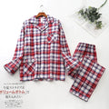 Herren Flanell Schlafanzug lang kariert – warmer Pyjama – Produktansicht 19