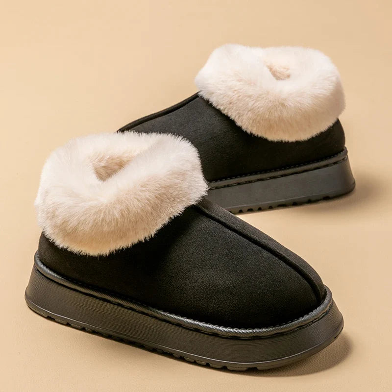 Herren Hausschuh-Stiefel Plüsch – warme Pantoffeln Winter – Produktansicht 5